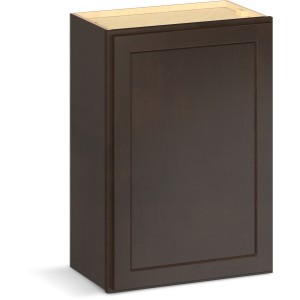RELIABILT Parkstone II Wall Cabinet, Espresso Stained, 21" W, 1 Door, Fully Assembled - 641362 | Lowe's Pro Supply